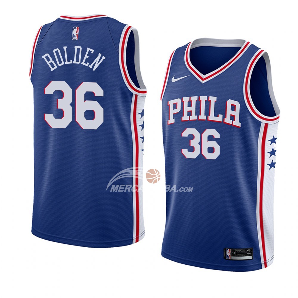Maglia Philadelphia 76ers Jonah Bolden Icon 2018 Blu